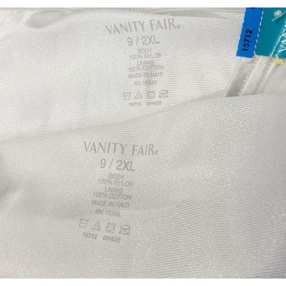 Vanity Fair Briefs Womens 2XL White Perfectly Yours Ravissant Tailored 2 Pack - Picture 9 of 10